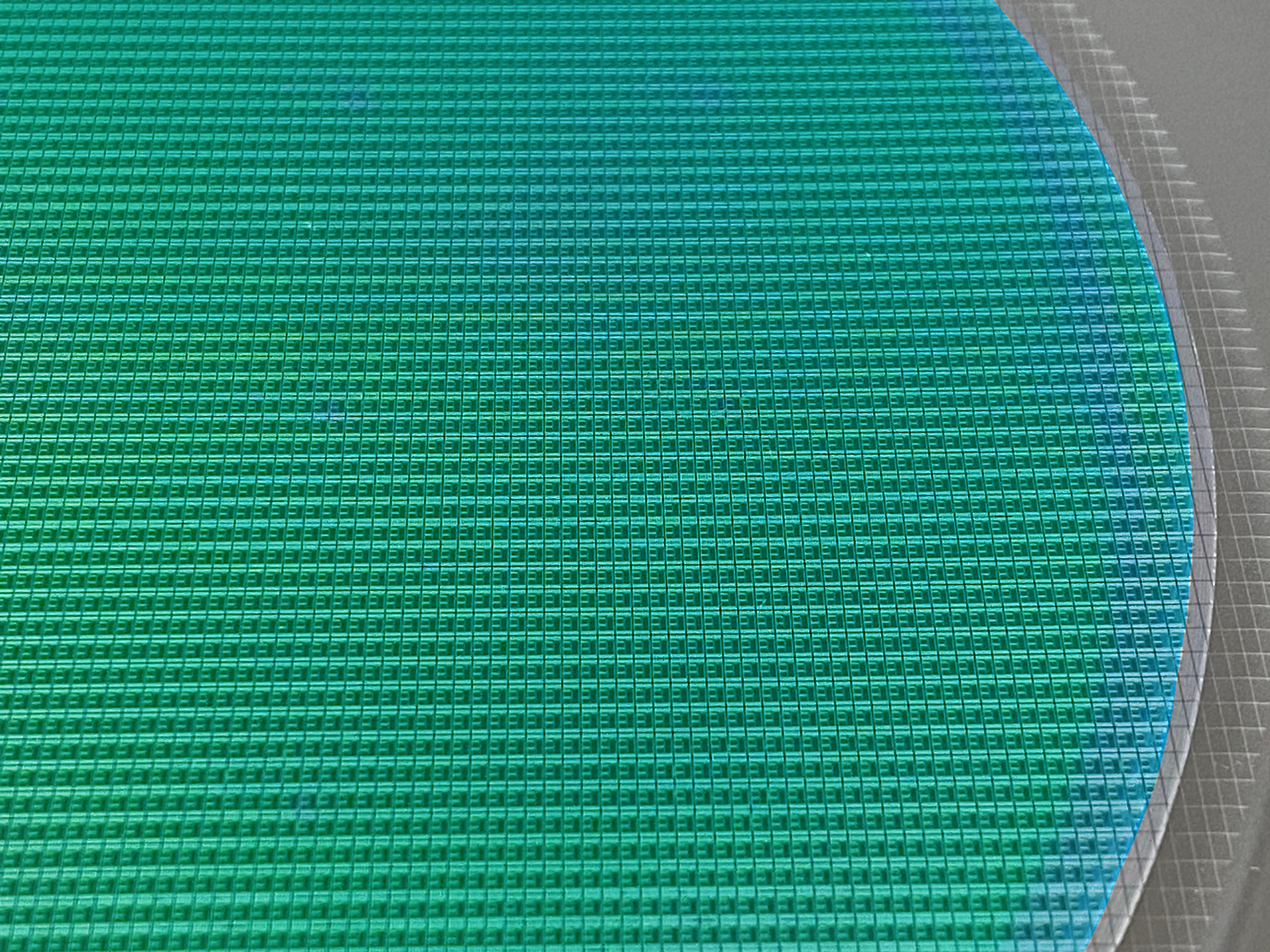 wafer green Wafer of PPG sensors